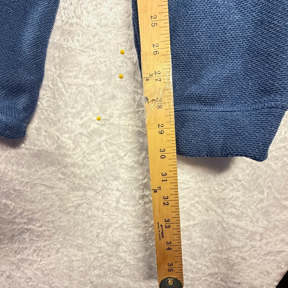 The North Face Pullover Men XL Blue Excellent‎ Waffle Knit Fleece NF0A7UJDHDC